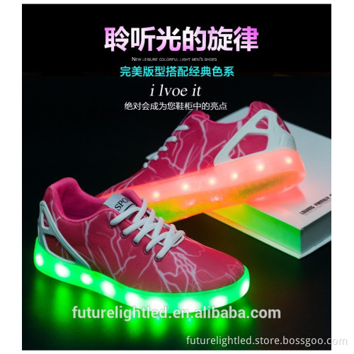 Battery operated men's fancy led shoes light
